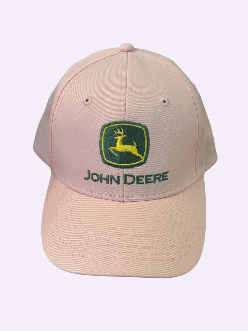 John Deere Pink Cap with Green & Yellow Logo